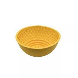 Fiboo - FLIP FIBOOWL ŻÓŁTY - dwustronna miska z funkcją maty do lizania 17 cm