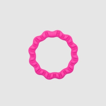 Fiboo Fringoo mini - różowe ringo do rzucania i szarpak 12 cm