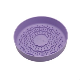 Fiboo Lick fiboowl - 2w1 – miska i mata do lizania w jednym 19 cm FIOLETOWY