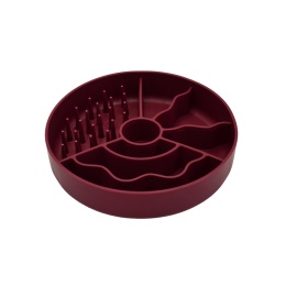 Fiboo Slow fiboowl - miska spowalniająca jedzenie 19 cm BORDOWY