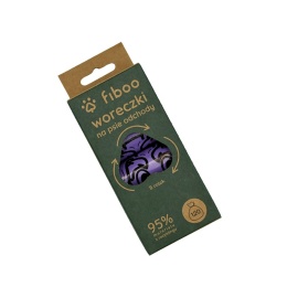 Fiboo Woreczki na psie odchody 8-pak - 95% RECYKLAT