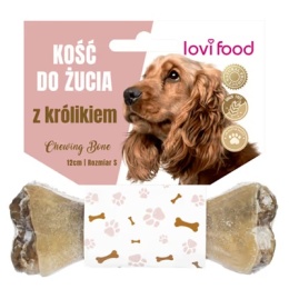 Lovi Food Chewing Bone with Rabbit S - kość do żucia dla psa, z królikiem 55g