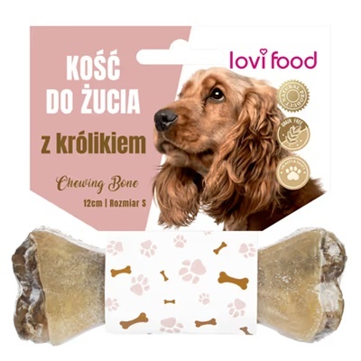 Lovi Food Chewing Bone with Rabbit S - kość do żucia dla psa, z królikiem 55g