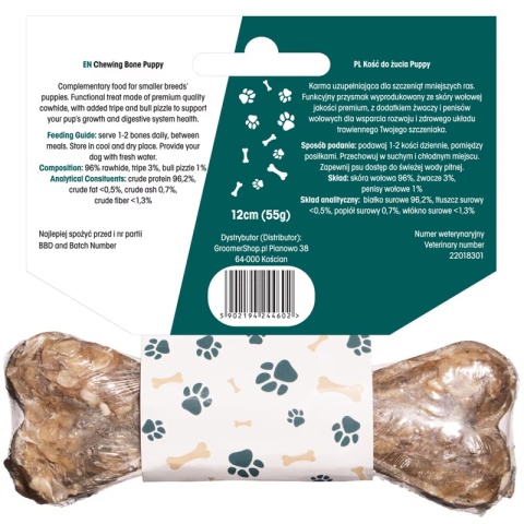 Lovi Food kość do żucia dla szczeniaka 12cm S 55g