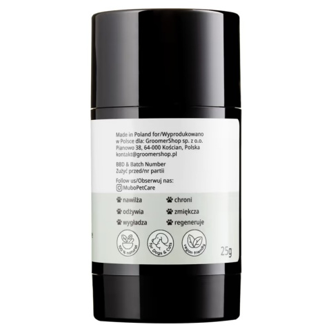 Mubo Paw&Nose Balm Stick 25g masełko do łap i nosa w sztyfcie, bezzapachowe