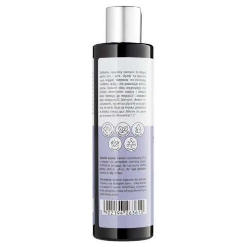 Mubo Silky Long 250ml - delikatny szampon do długiej sierści psa i kota