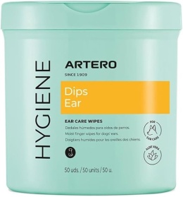 Nakładki na palce do czyszczenia uszu dla psów i kotów Artero Ears Cleaning Wipes 50szt.