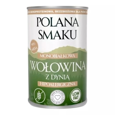 Polana Smaku Karma mokra Wołowina z dynią 400g