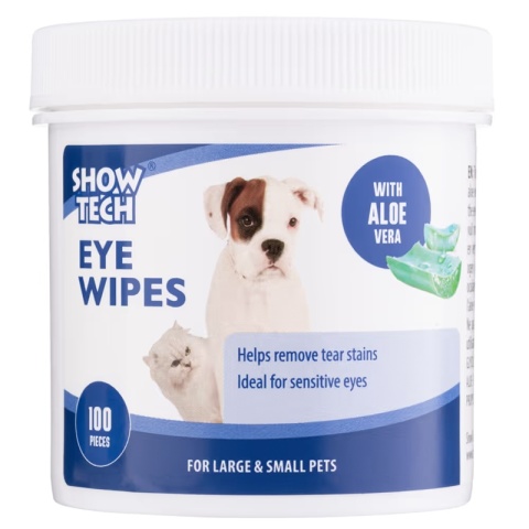 Show Tech Eye Wipes 100szt. chusteczki do czyszczenia oczu dla psa i kota