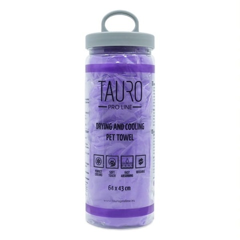 Tauro Pro Line Ręcznik chłodzący dla zwierząt 64x43cm FIOLETOWY
