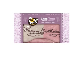 Tort dla psa „Happy Birthday” owoce lasu 250g Lolo Pets