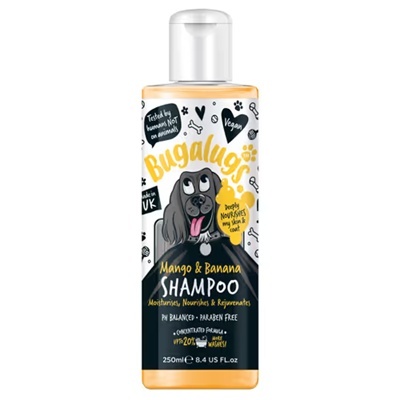Odżywczo-regenerujący szampon dla psa Mango i Banan koncentrat 1:10 - 250ml Bugalugs Mango & Banana Shampoo