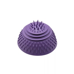 Fiboo - FLIP FIBOOWL FIOLETOWY - dwustronna miska z funkcją maty do lizania 17 cm