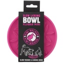 Kiwi Walker Slow Licking Bowl Flower Mini RÓŻOWY 14 cm Mata do lizania dla psa, okrągła z wypustkami w kształcie kwiatków