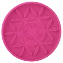 Kiwi Walker Slow Licking Bowl Flower Mini RÓŻOWY 14 cm Mata do lizania dla psa, okrągła z wypustkami w kształcie kwiatków