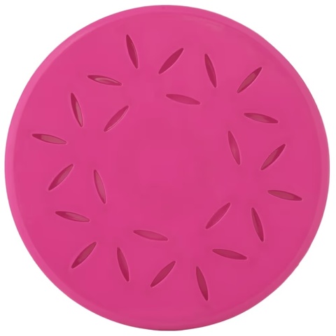 Kiwi Walker Slow Licking Bowl Flower Mini RÓŻOWY 14 cm Mata do lizania dla psa, okrągła z wypustkami w kształcie kwiatków