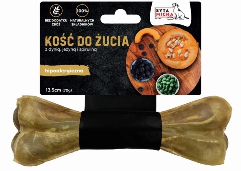 Kość do żucia dla psa HIPOALERGICZNA z koniną 13,5 cm 70g Syta Micha