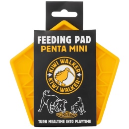 Mata do lizania dla psa 13 cm ŻÓŁTY Kiwi Walker Penta Feeding Pad Mini