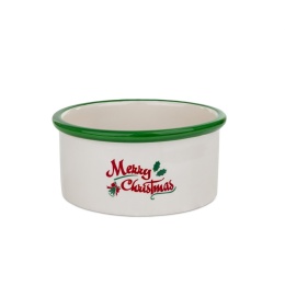 Miska ceramiczna Merry Christmas ZIELONA 16x6cm Barry King