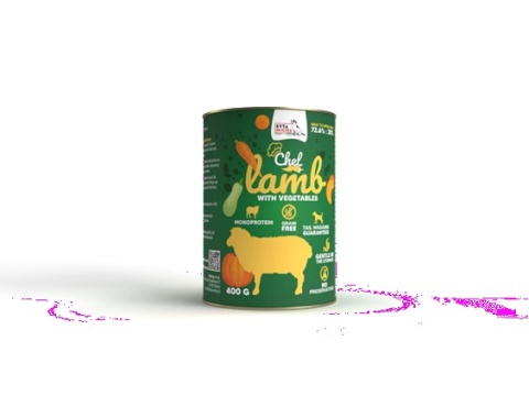 Mokra karma dla psa Jagnięcina z warzywami 400g SYTA MICHA
