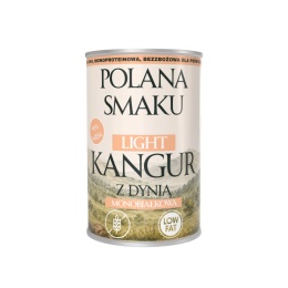 Polana Smaku mokra karma dla dorosłych psów Kangur z dynią LIGHT 400g