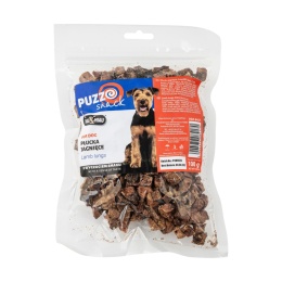 Przysmak płucka jagnięce kawałki około 1cm, 100g Puzzo Snack Hau&Miau