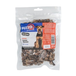 Przysmak płucka wołowe kawałki około 1cm, 100g Puzzo Snack Hau&Miau