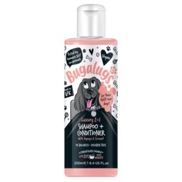 Szampon z odżywką dla psa oczyszczający i pielęgnujący Papaja i kokos 250ml Bugalugs Luxury 2in1 Papaya & Coconut Shampoo