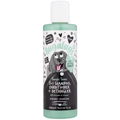 Szampon z odżywką i rozkołtuniacz o zapachu awokado i kokosa - 250ml Bugalugs Tangle Tame 3in1 Shampoo